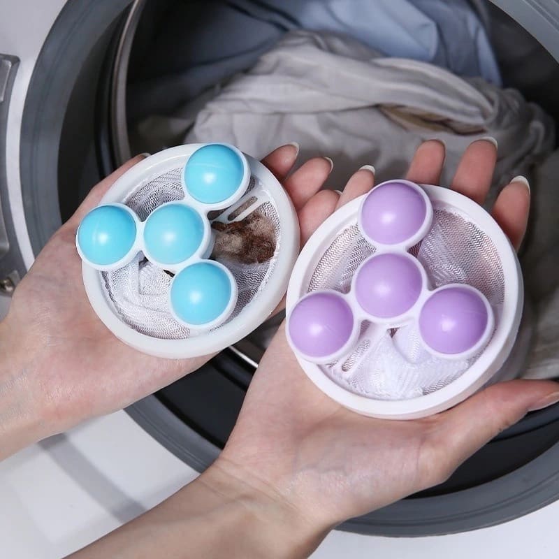 Filtro Coletor de Pelos Fiapos Flutuante Para Máquina de Lavar Roupa Reutilizável